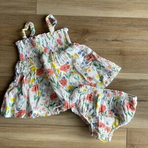 Tullabee Floral Kids Casual Dress Set